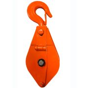 Блок монтажный однорольный с  крюком TOR 2 т с откидной щекой