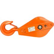 Блок монтажный однорольный с крюком TOR 3,2 т с откидной щекой (S)